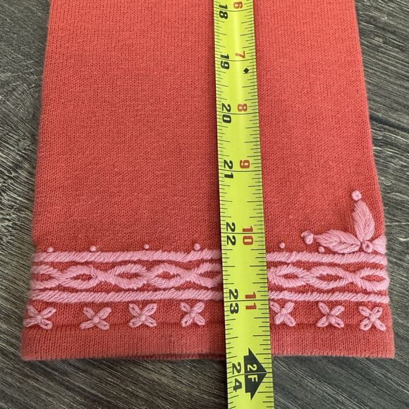 Sleeping On Snow Anthropologie Sweater M Embroidered Boho Pull Over Knit Hippie - Picture 6 of 10